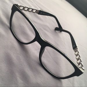 Non prescription accessory black glasses